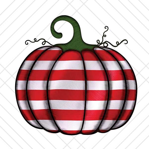 American Flag Striped Pumpkin Sublimation Design PNG for sublimating or wall art